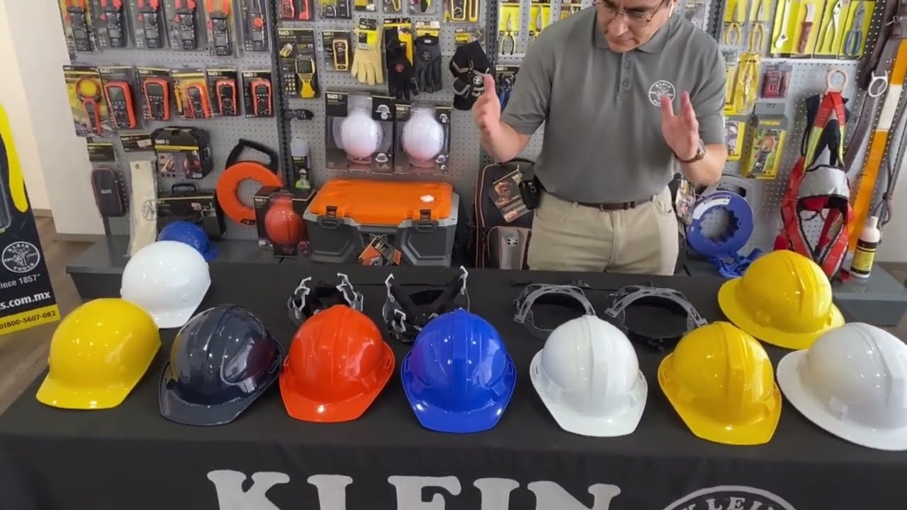 Cascos de seguridad y accesorios.