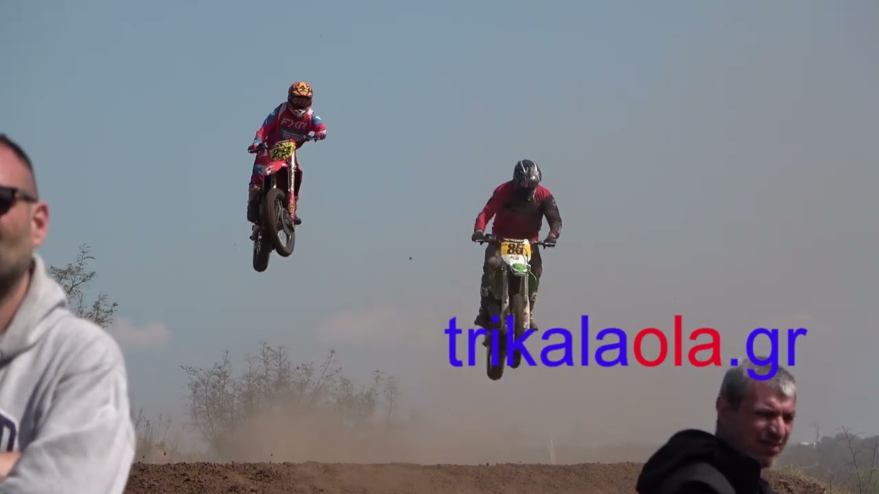 Motocross 2ος αγώνας Πανελλήνιο Πρωτάθλημα Πρίνος Τρικάλων εκκινήσεις άλματα μέρος 1ο Κυρ. 13-4-2025