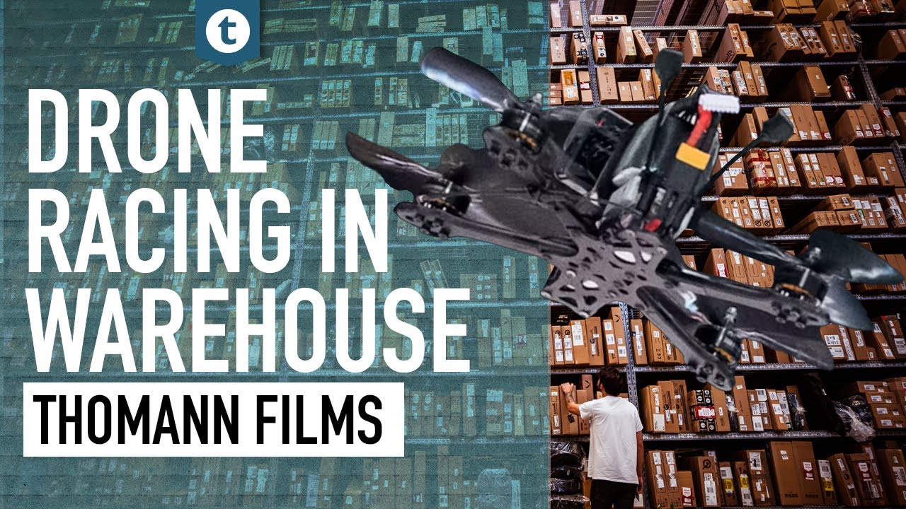 Flying through Thomann Logistic Centre | 4k Racing Drone Video