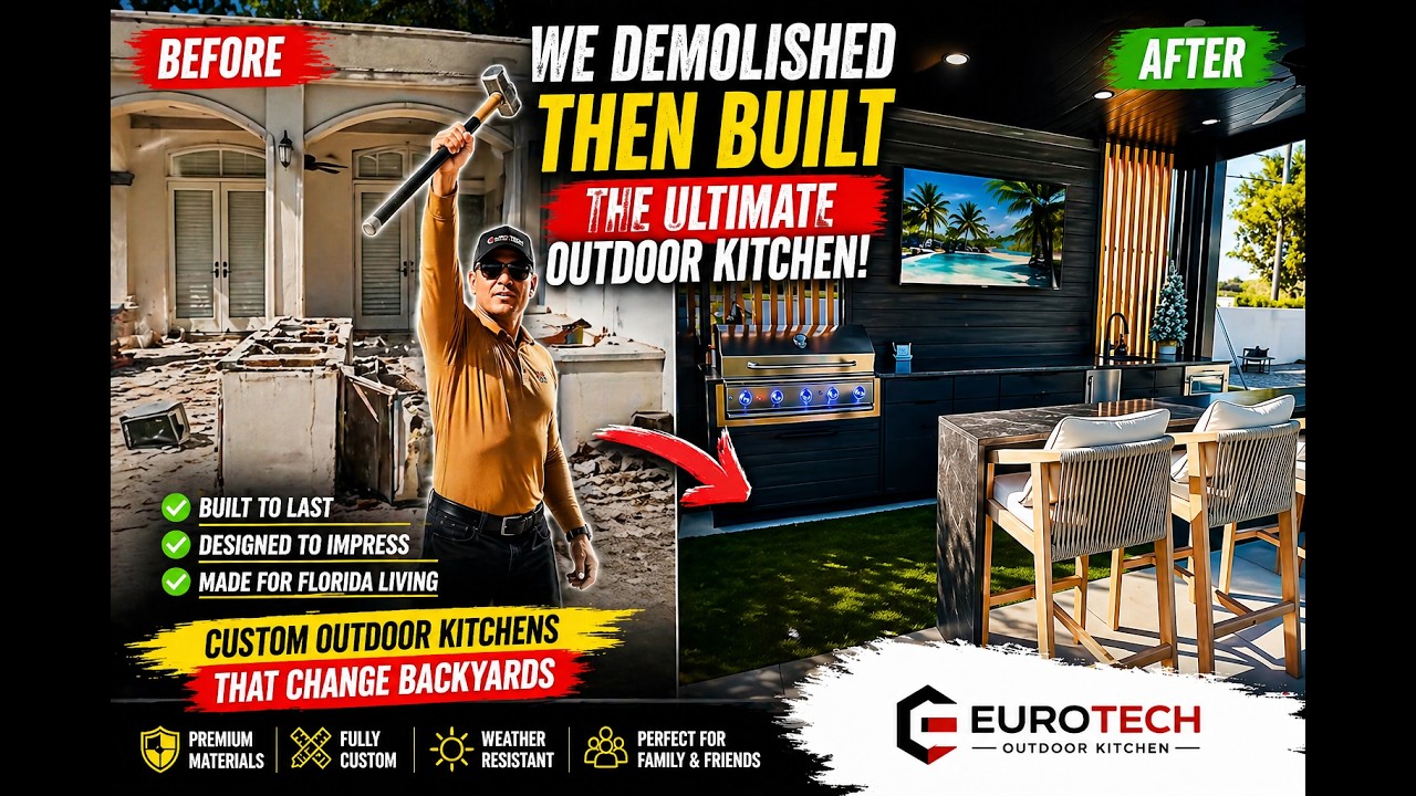 We DEMOLISHED This Outdoor Kitchen…