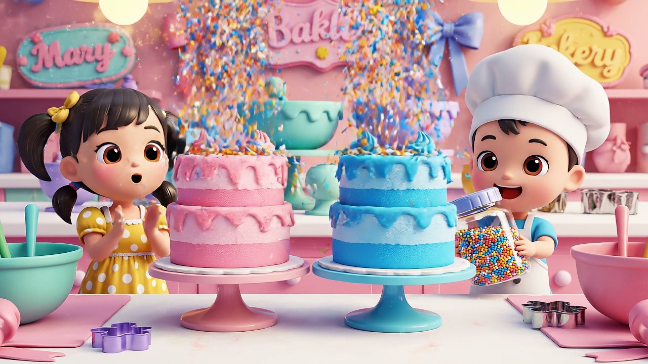 Pat a Cake Baby Chef Sweet Bakery Challenge | Cooking Songs & Nursery Rhymes