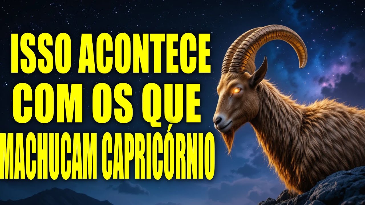 20 MOTIVOS PARA NUNCA MACHUCAR UM CAPRICÓRNIO 🐐 OU O KARMA FARÁ JUSTIÇA