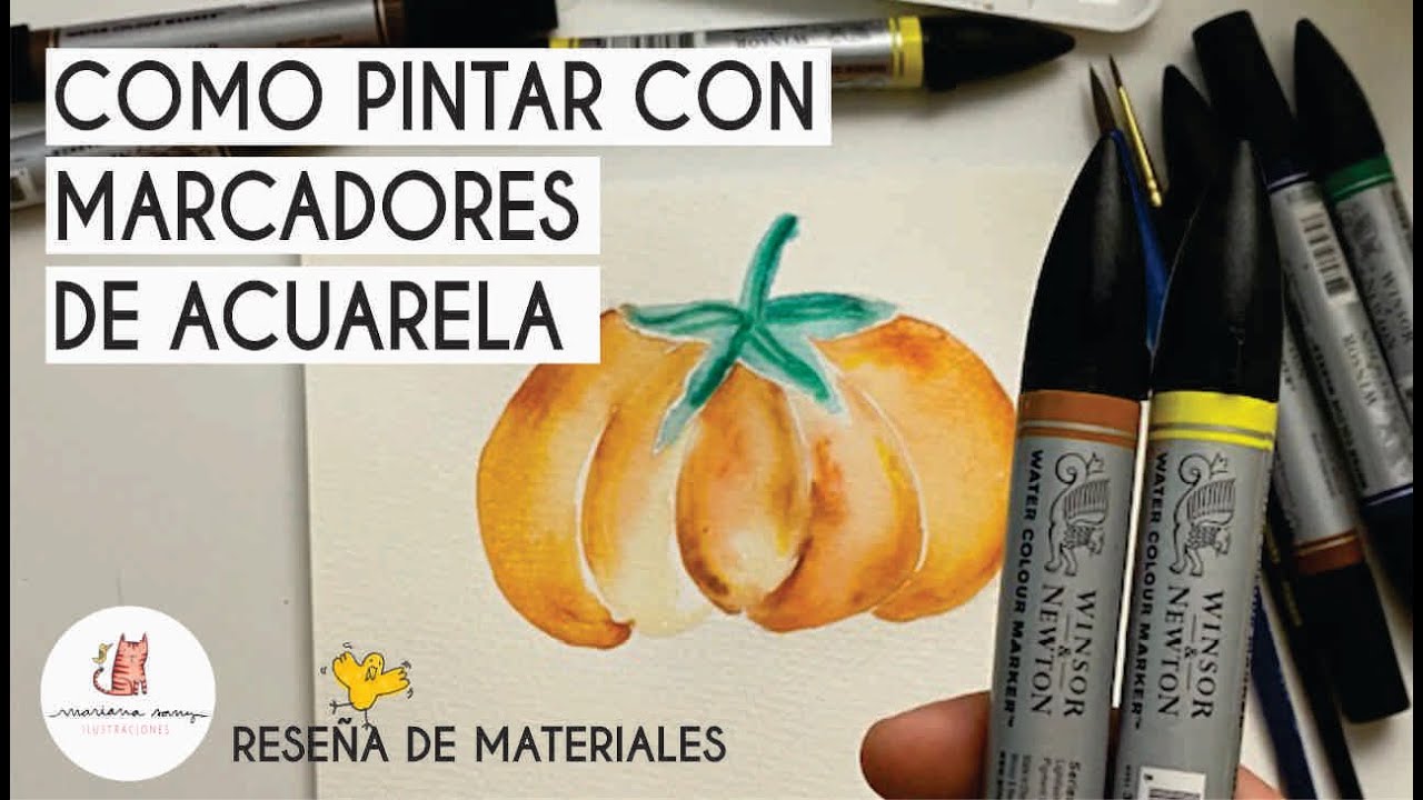 COMO PINTAR CON MARCADORES DE ACUARELA