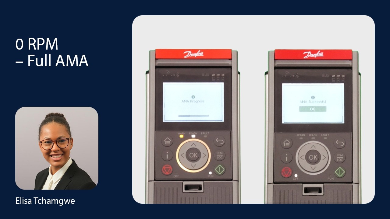 How non-rotational AMA works on the Danfoss iC7-Automation