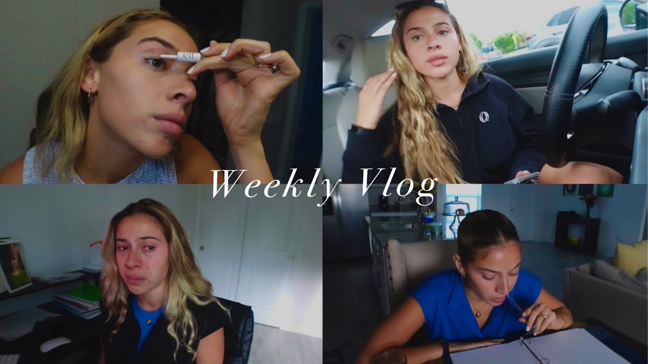 hair extensions, reading, grwm, emotional weekly vlog 