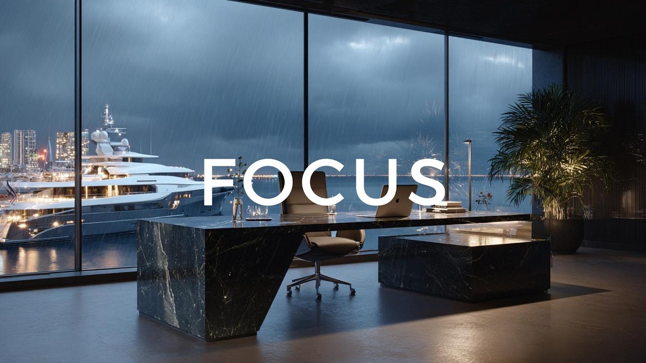 Deep Focus for High Performers 🎧 Luxury Penthouse Ambience | Work, Study, Concentration