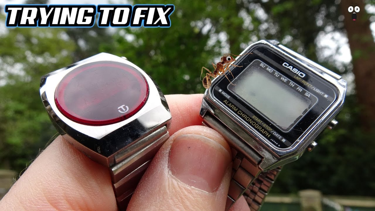 Job Lot of 1970s & 1980s DIGITAL WATCHES - Can I FIX THEM?