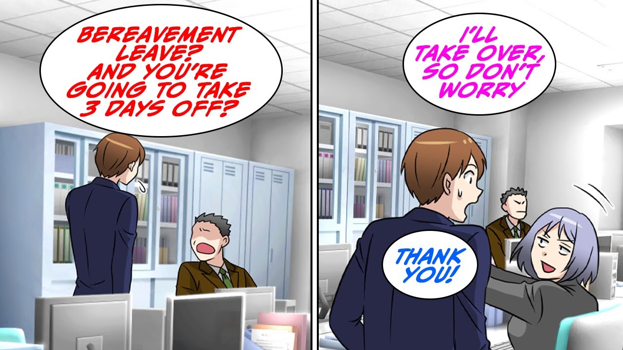 My boss bullied people for taking days off, and refused to let me take bereavement leave [Manga Dub]
