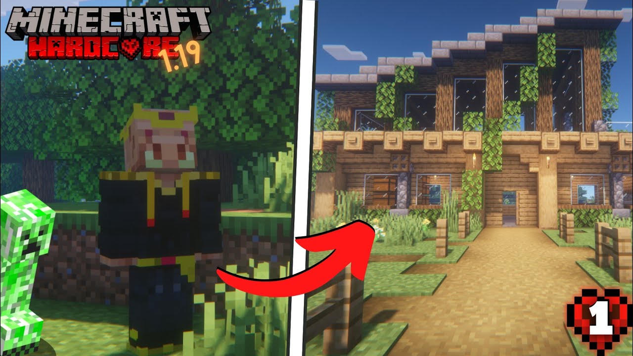 အသက်ရှင်မှာလား? | Hardcore Minecraft : #1
