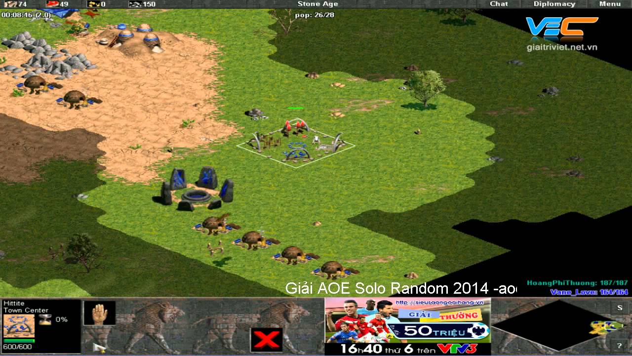 [Chung Kết] VaneLove vs V&ocirc; Thường T1 [Giải AoE Solo Random 2014]
