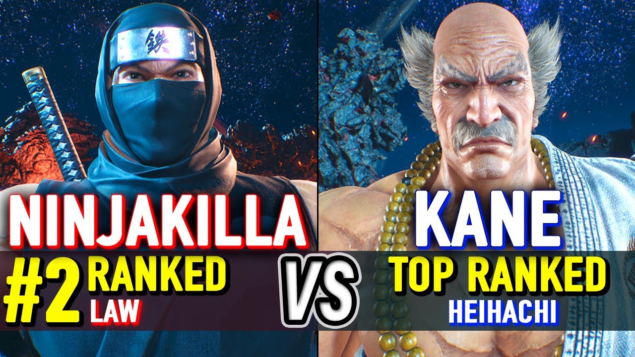 T8 🔥 NINJAKILLA (#2 Ranked Law) vs KANE (TOP Ranked Heihachi) 🔥 Tekken 8 High Level Gameplay