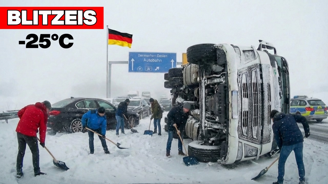 🔴 Autobahn A1-A9 Sperrungen wegen Blitzeis - 50+ Unfälle gemeldet