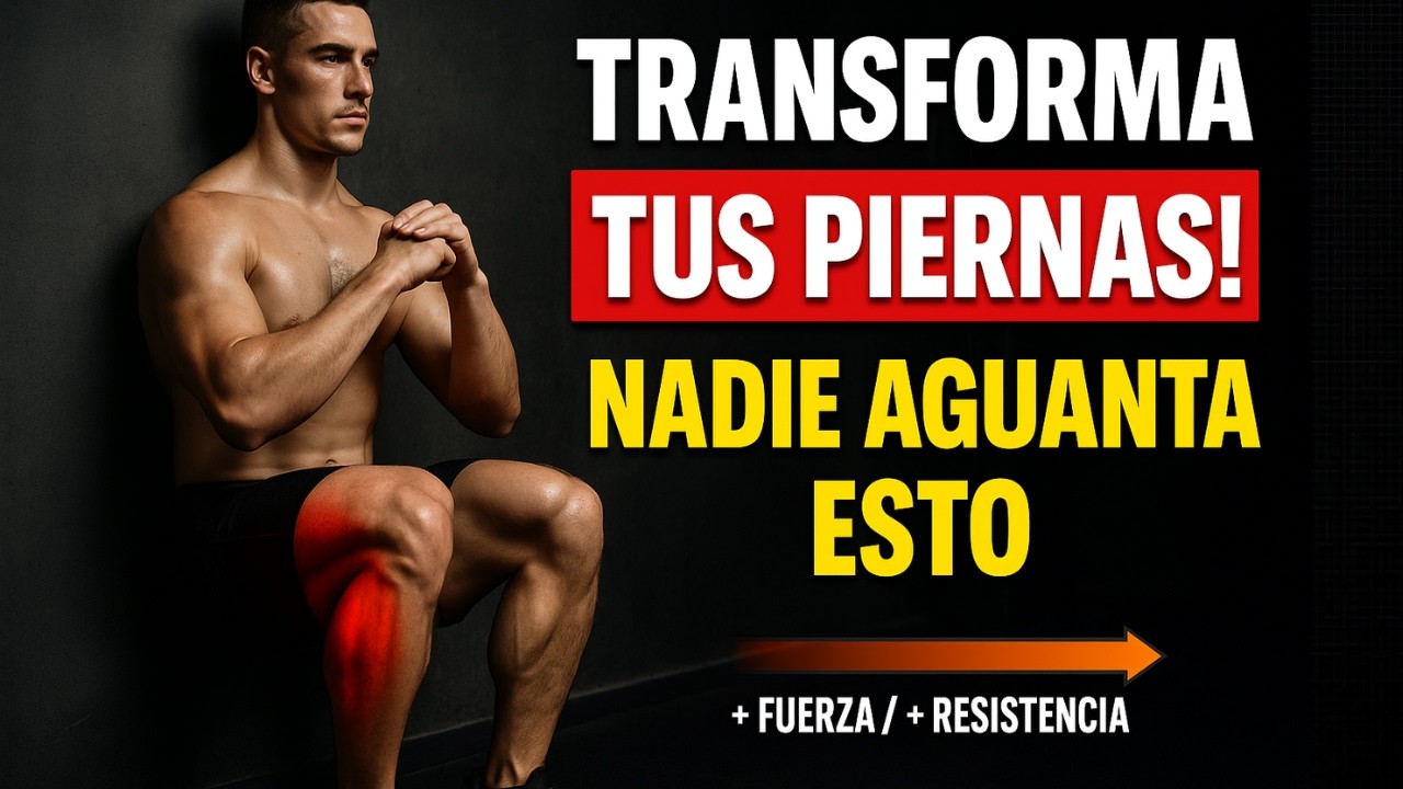 Estas 6 Posiciones Isométricas TRANSFORMARÁN Tus Piernas (Sin Moverte)
