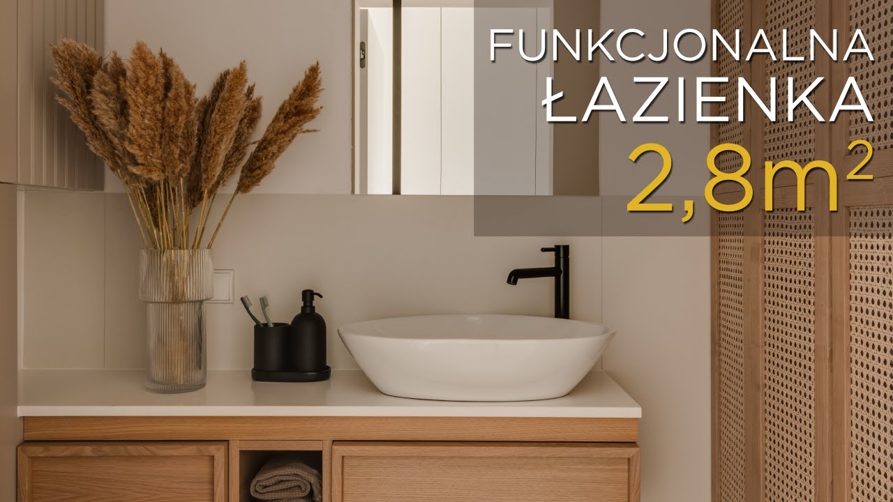 Mała i funkcjonalna łazienka z WC o powierzchni 2,8 m² - Project Tour #13