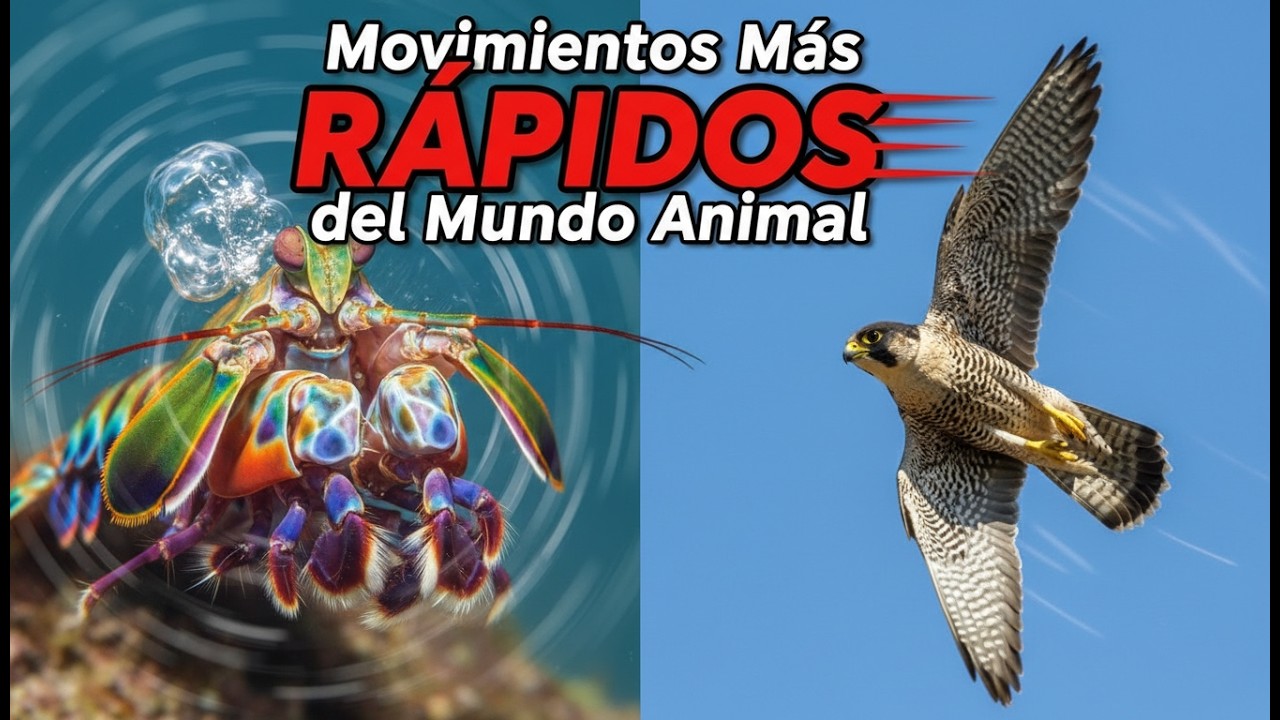 ⚡ TOP 10 Movimientos Más RÁPIDOS del Mundo Animal | Supervelocidad (Recopilación 4K) 🚀