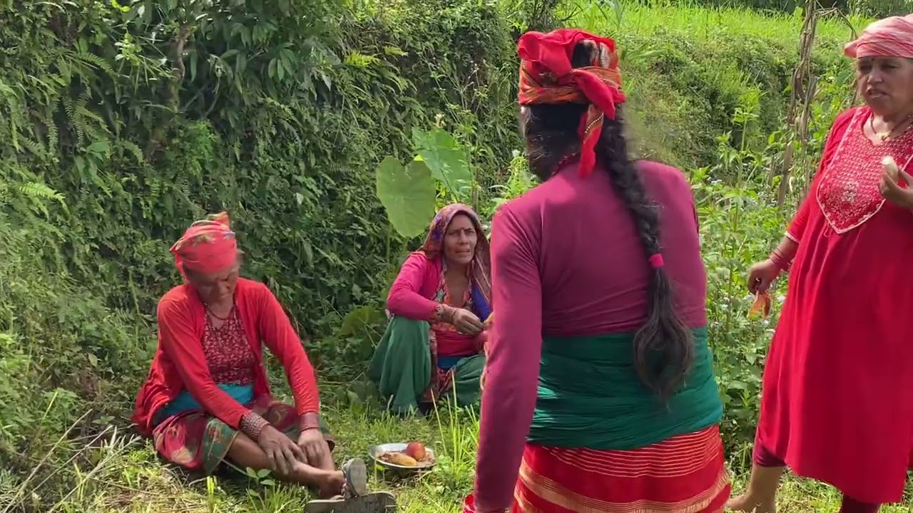 Organic breakfast for village lady