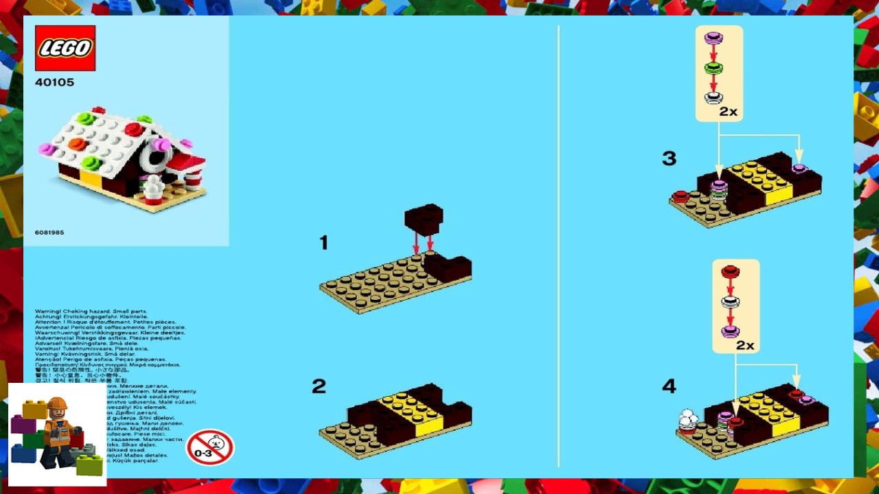 LEGO instructions - Monthly Mini Model Build - 40105 - Gingerbread House (12-2014)