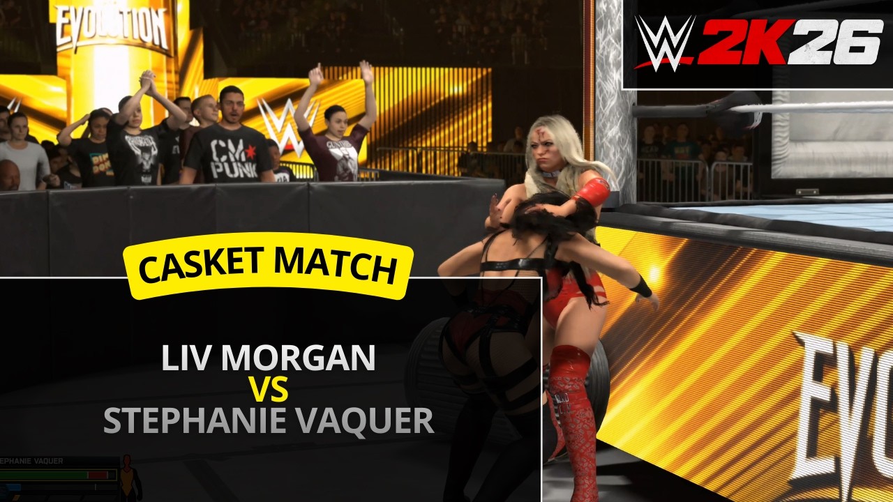 WWE 2K26 – Лив Морган против Стефани Вакер (матч в гробу)