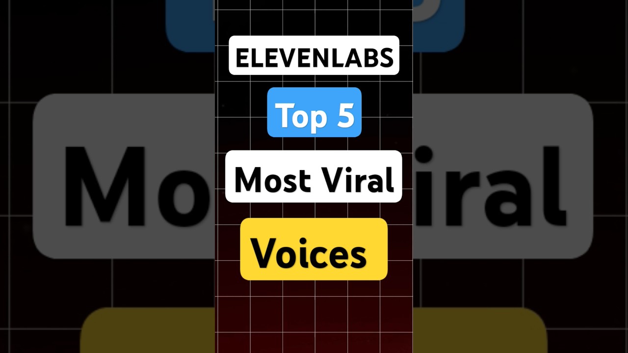 11Labs Top 5 Most Viral Voices | Elevenlabs most popular voice | Elevenlabs best voice settings | Ai