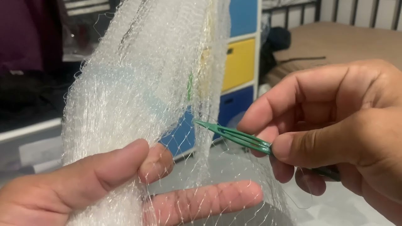 CARA MEMBUAT JALA UDANG 3/4 INCI 3 METER PART 3
