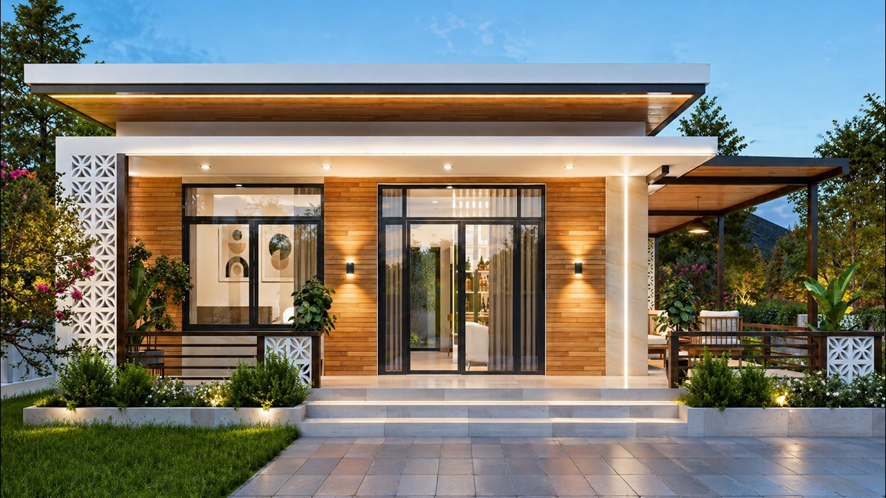 House Design Modern 8x8 Meters | Casa de 8x8 metros