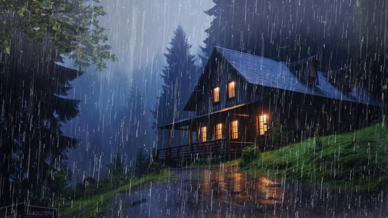 Super Heavy Rain To Sleep Immediately - Rain Sounds For Sleeping - Relax & Fall Asleep FAST, ASMR