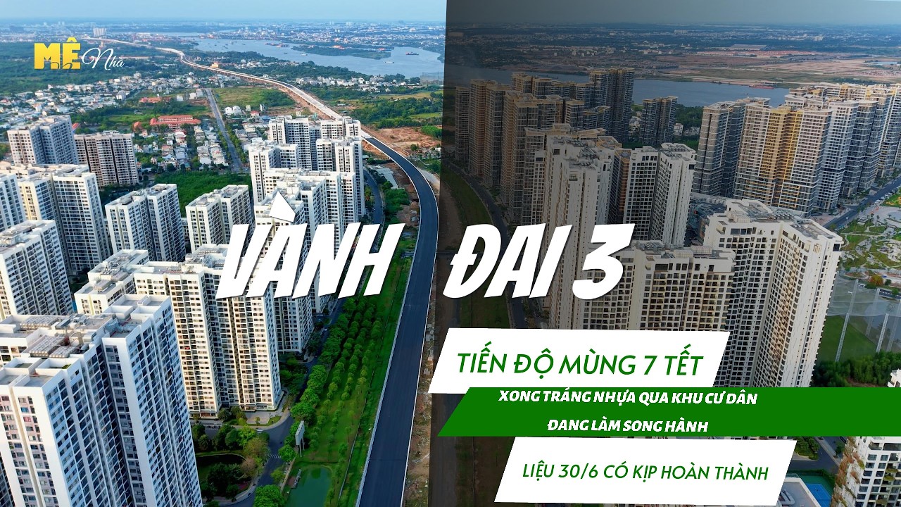 Vành đai 3 qua Vinhomes Grand Park đã tráng nhựa kín mặt đường – Chuẩn bị thông xe?