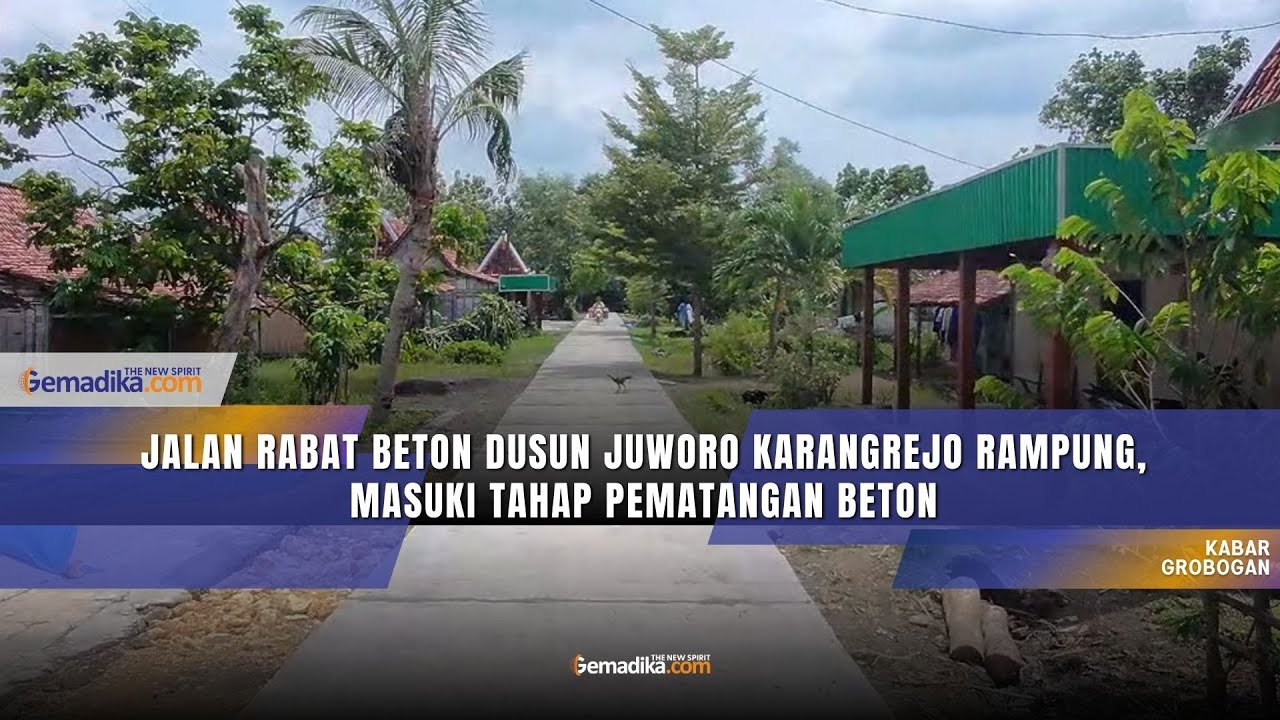 Jalan Rabat Beton 327 Meter di Dusun Juworo Karangrejo Rampung, Tunggu Proses Pengerasan