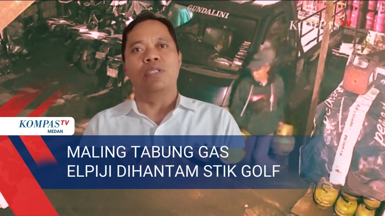 Maling Tabung Gas Dihantam Stik Golf Oleh Warga