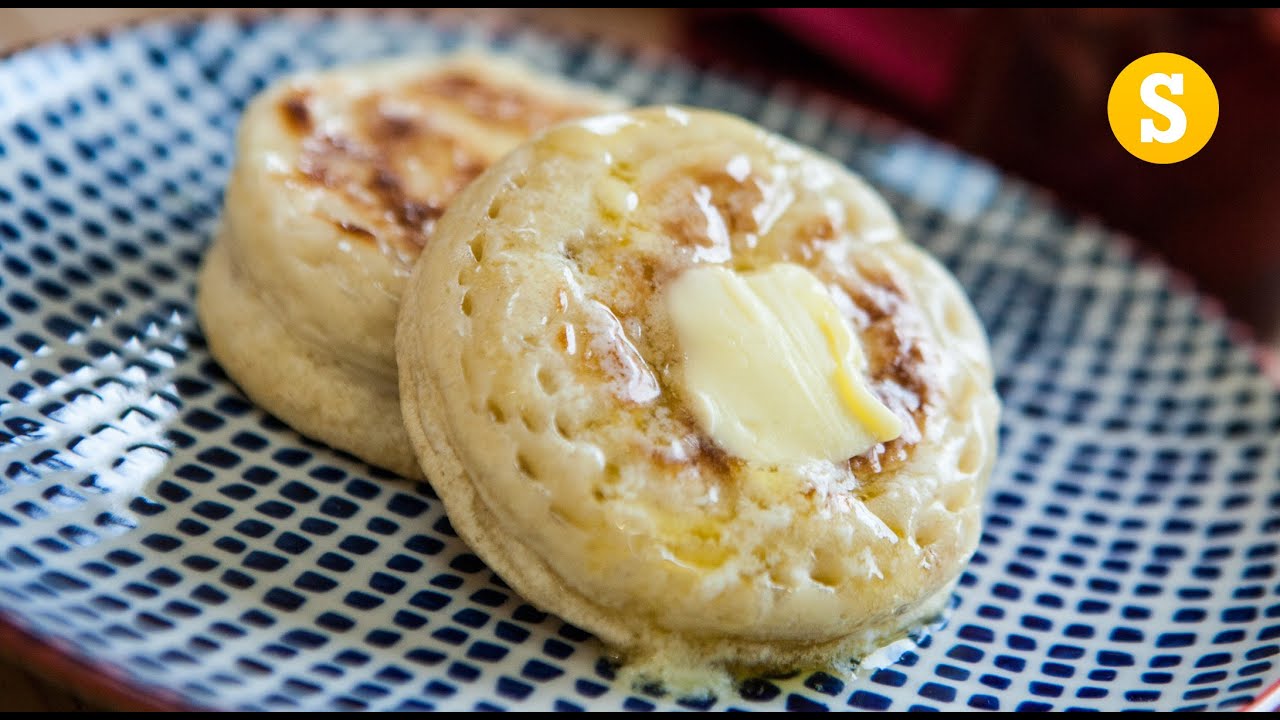 British Crumpets and Strawberry Jam Recipe