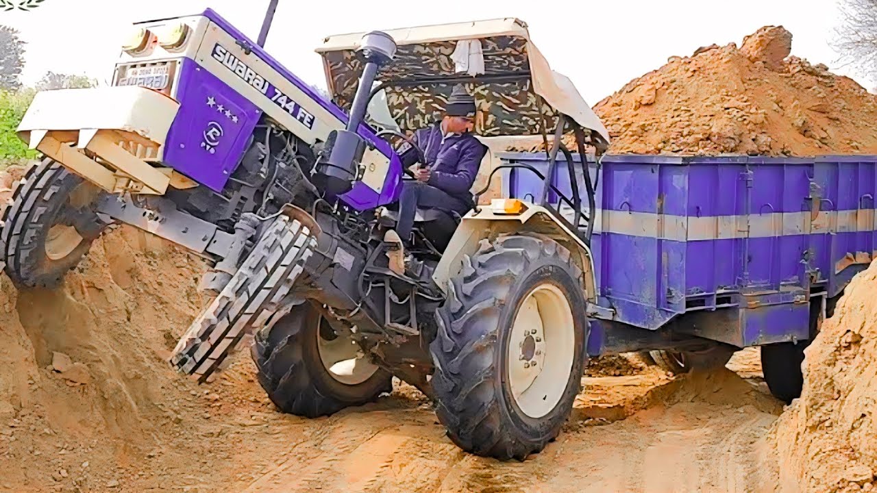 Haalat Kharab 🥵 Over Load Swaraj Tractor 🚜🫡💯 