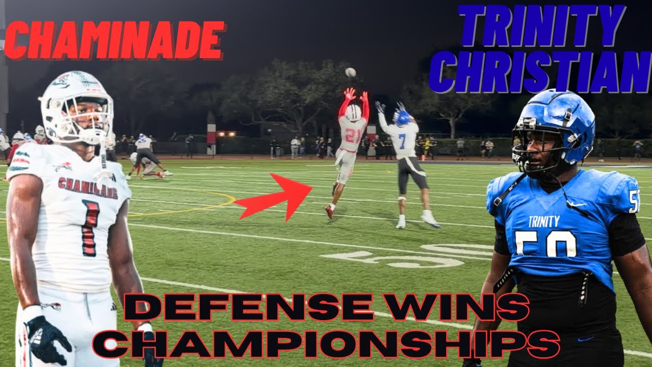 This defense is REAL! (1A STATE SEMIFINAL PLAYOFFS) | Chaminade-Madonna Lions vs Trinity Christian 