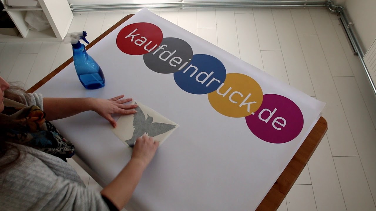 Montageanleitung zur Nassverklebung Verklebeanleitung Folie verkleben