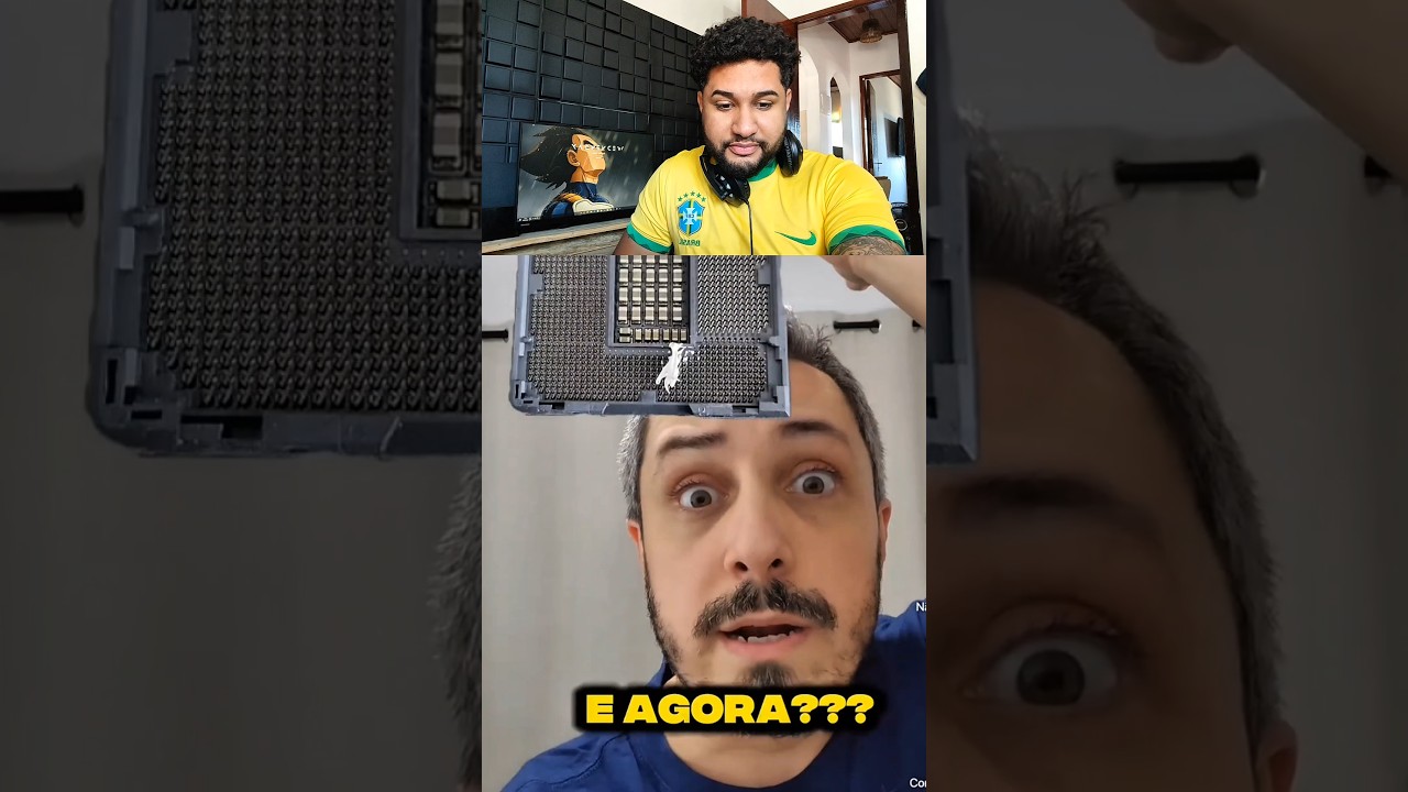 Caiu Pasta T&eacute;rmica no Socket do Processador😨 @edugouveiahardware