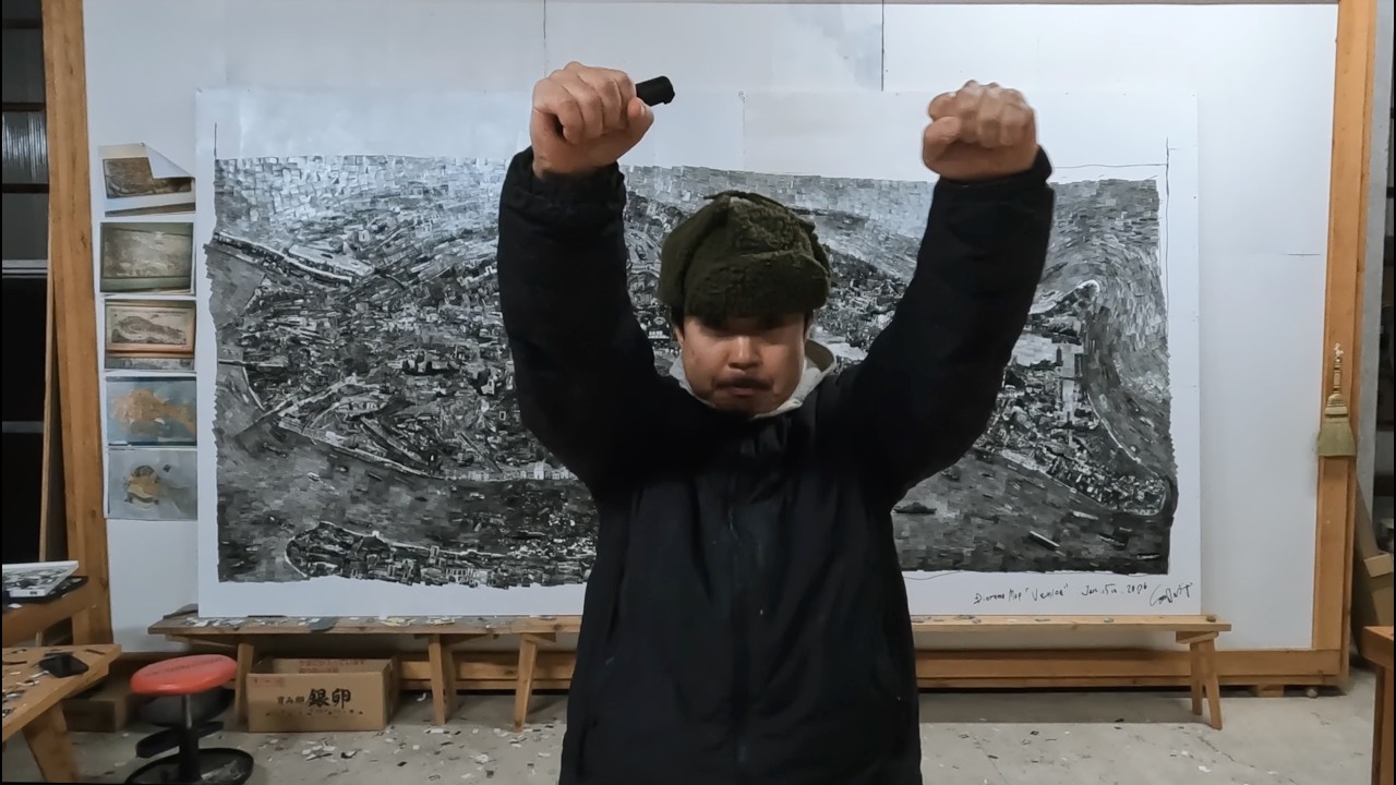 The making of Diorama map Venice, 2026