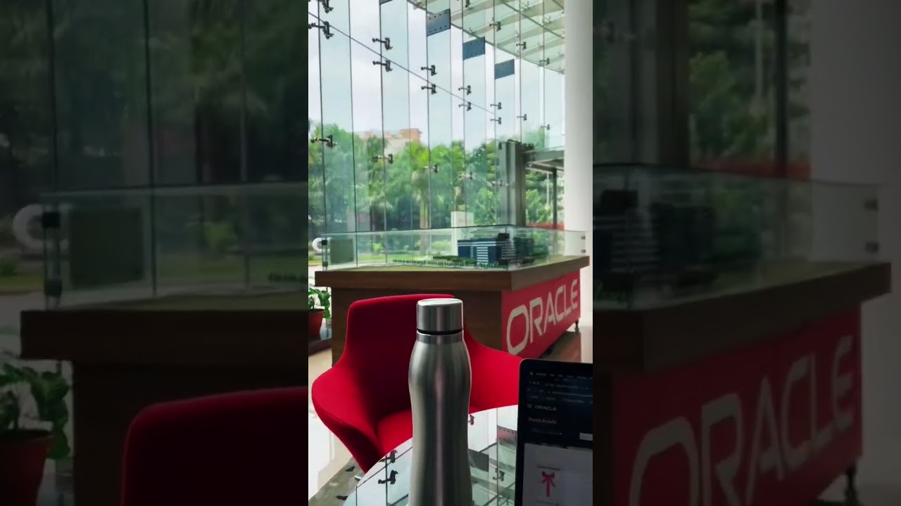 Inside Oracle Tech Hub. IT company in Bangalore