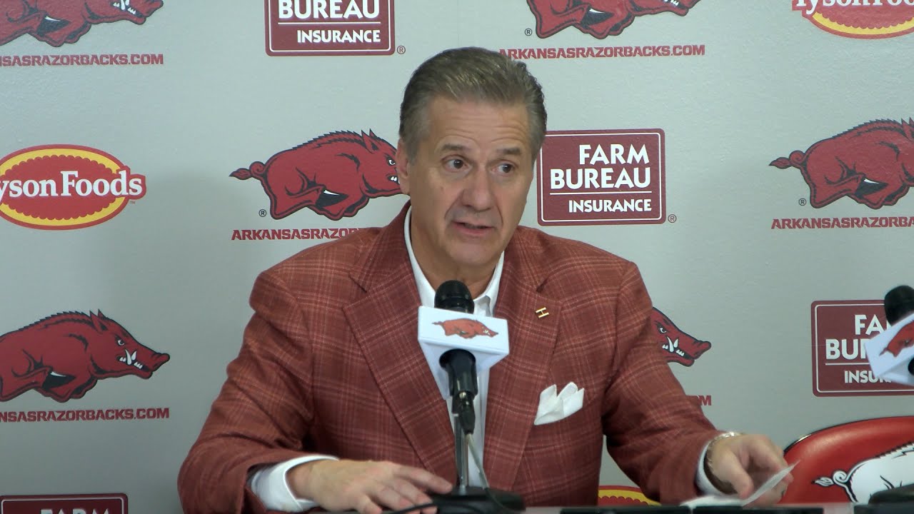 John Calipari and players recap No. 20 Arkansas' 85-81 win over LSU