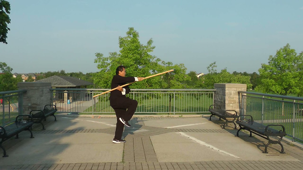 Shaolin Fut Gar Intermediate Staff Form -  Fuk Fu Gwant -  Harry Tse