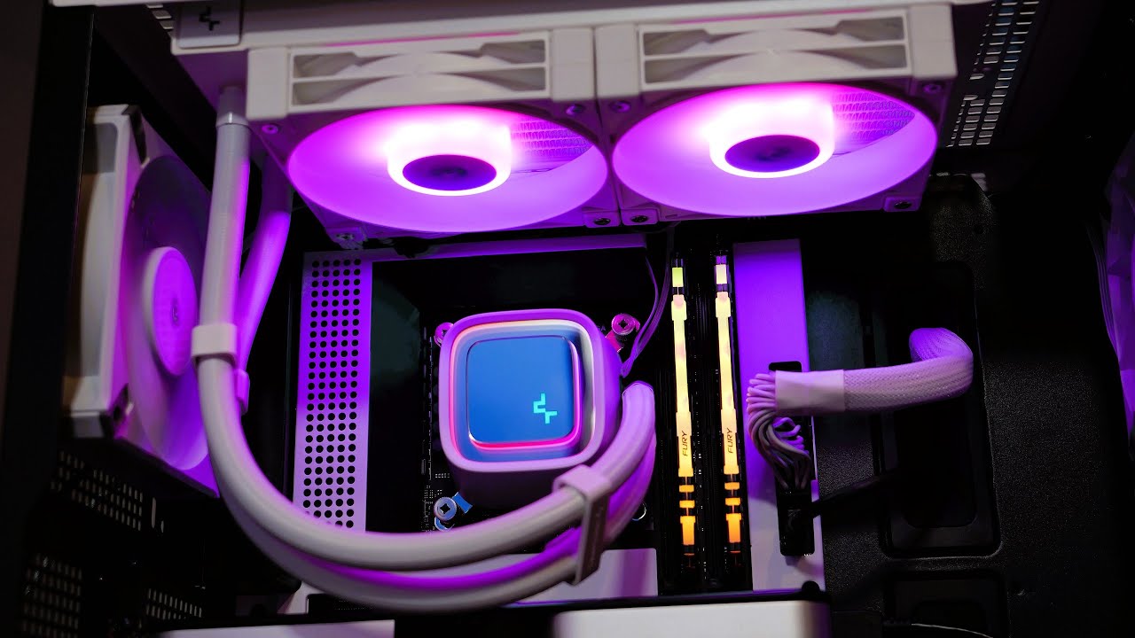Руководство по установке и тестированию DeepCool LS520 (белый) AIO (настройка LGA 1700 и LGA 1200)