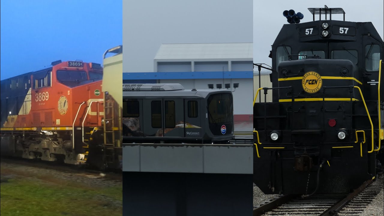 EPIC Railfanning In Central Florida 12/16/23 ft. CN, FMID, SkyConnect & More!