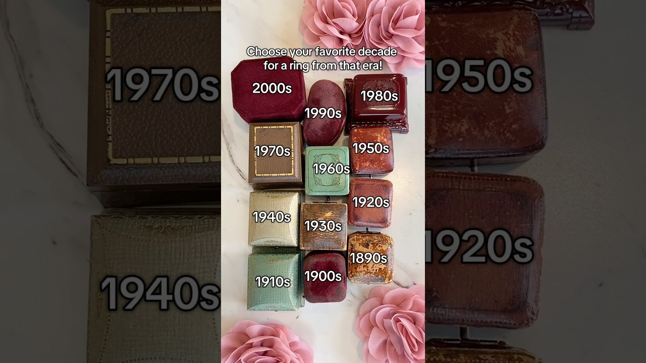 How have rings changed over the past 100+ years? #mjvjewelry #vintagejewelry