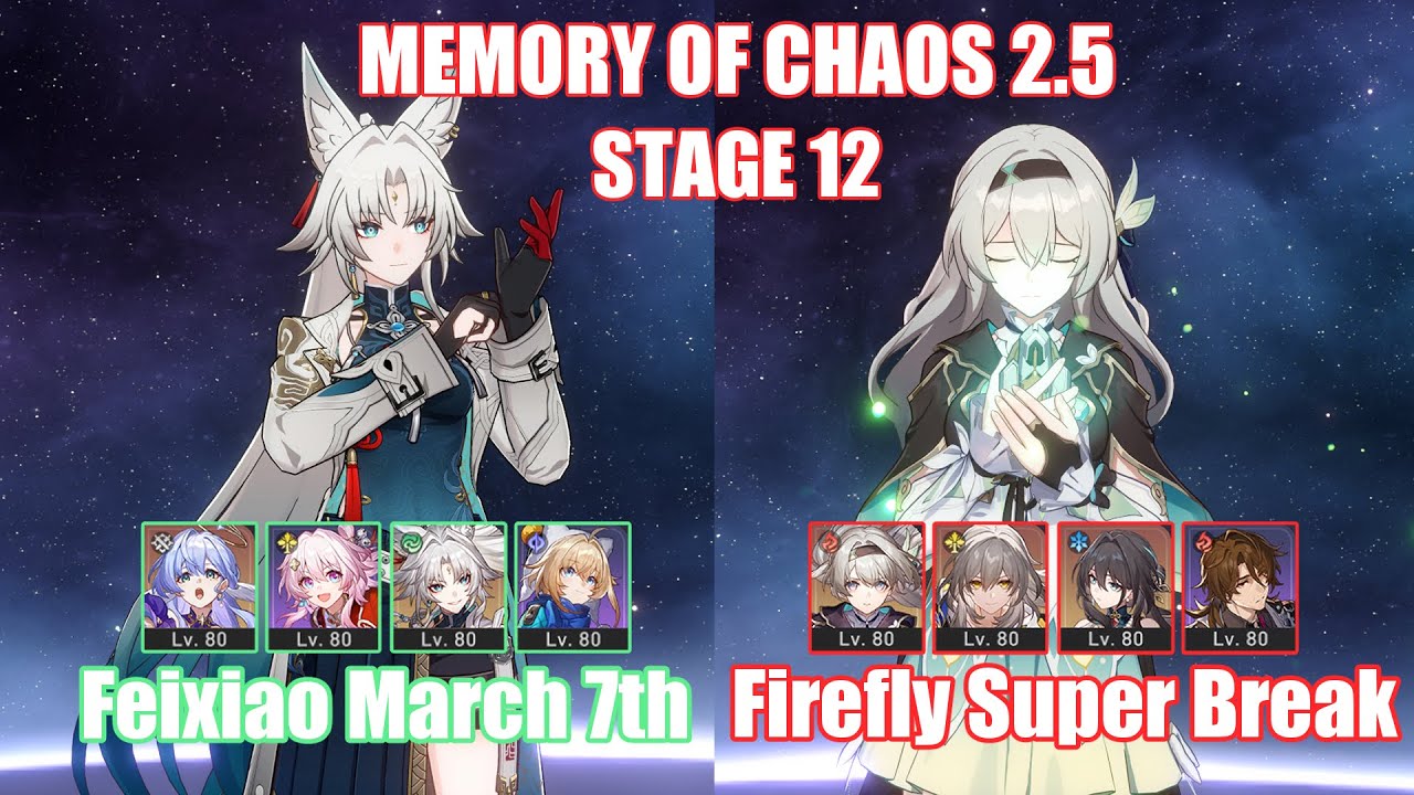 E0 Feixiao March 7th & E0 Firefly Super Break | Memory of Chaos Floor 12 | Honkai Star Rail 2.5