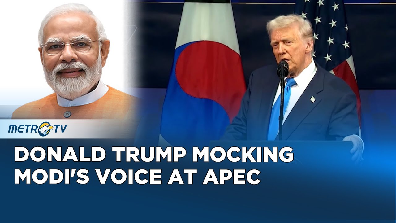Not The Best Impression! Watch Trump Mock Modi During Apec Speech    and Call Him a 