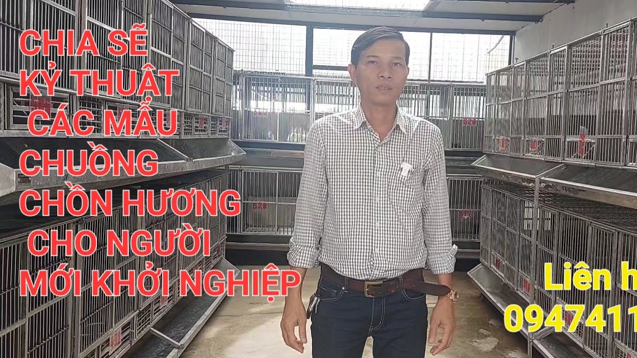 Kỹ thuật làm chuồng nuôi chồn hương 0947411522