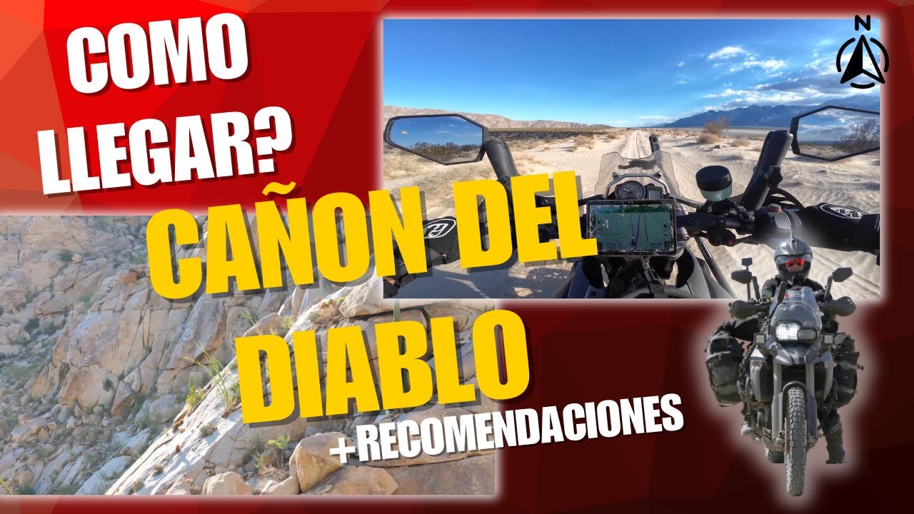 Ruta completa Cañón del Diablo en moto | Un oasis escondido en el desierto 🌵 |  Baja California