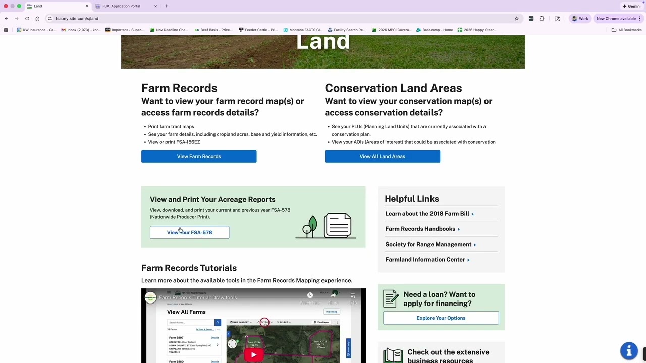 Farmers.gov account - How to create a login, find my base acres and apply for programs