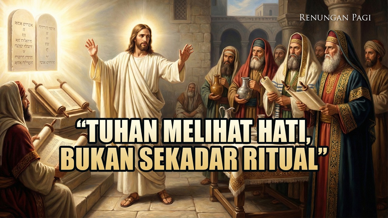 RENUNGAN PAGI - TUHAN MELIHAT HATI, BUKAN SEKEDAR RITUAL - MARKUS 7 : 1 - 13