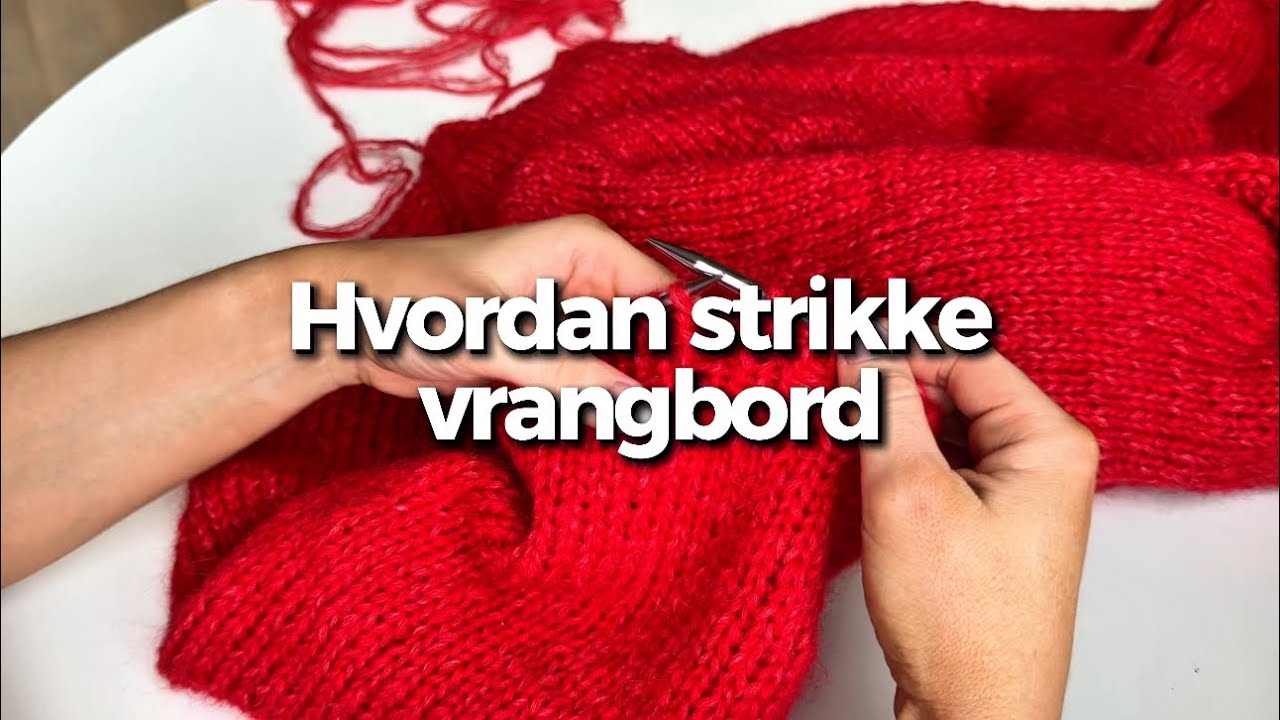 Strikke vrangbord 