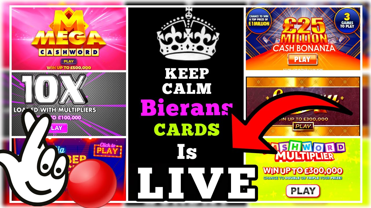 🔴 LIVE Online Scratch Cards | National Lottery | Bierans Cards