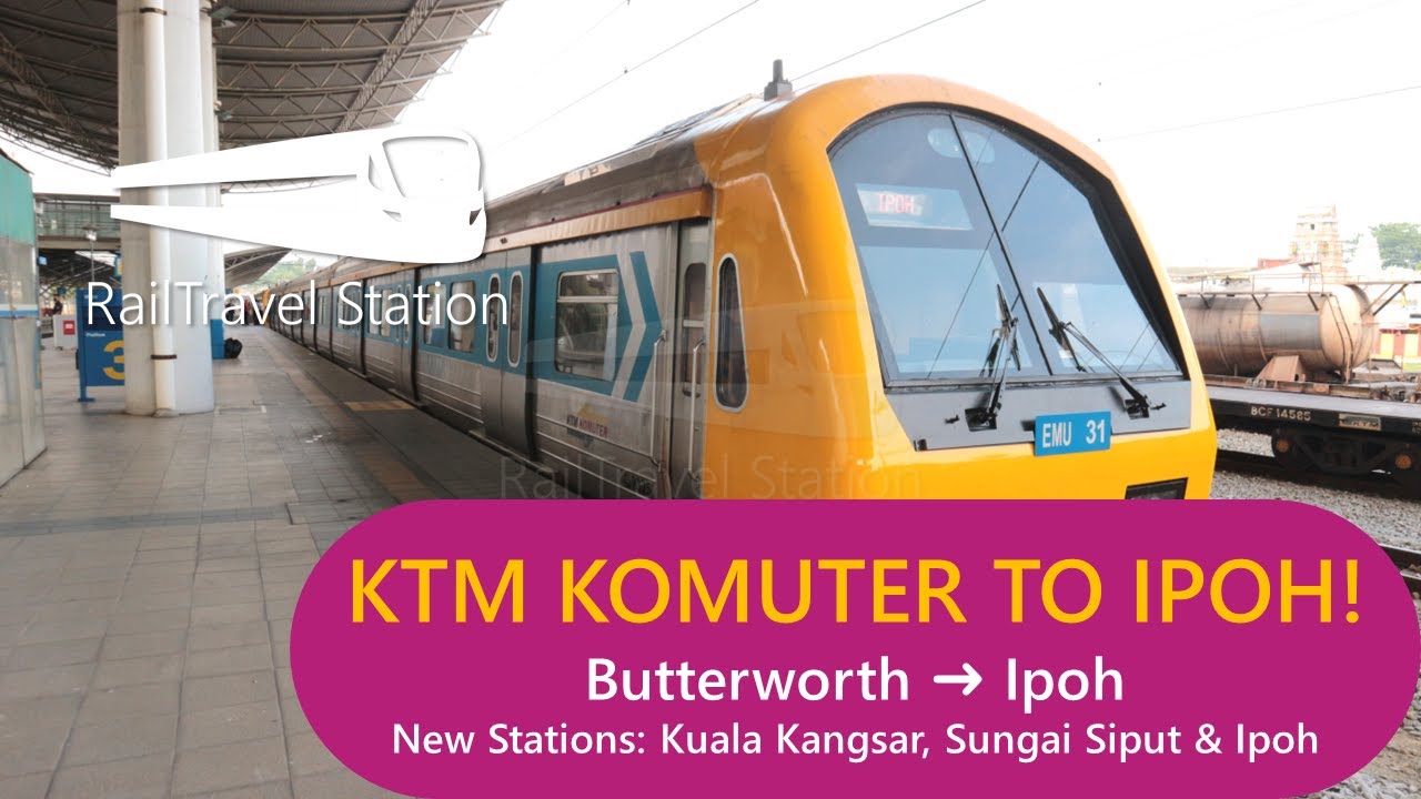 KTM KOMUTER TO IPOH FIRST DAY! CHEAP & GOOD! 🇲🇾🚆 Butterworth→Ipoh by KTM Komuter Utara 2905dn